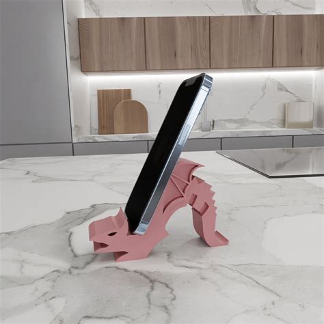 3D Dragon Phone Stand or Holder for Accessories With Stl Files & Cell ...