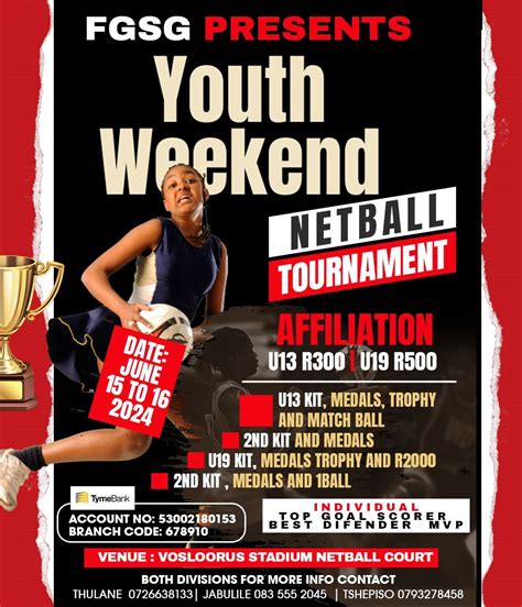 NETBALL TOURNAMENT, Vosloorus Civic Centre (St James Methodist church ...