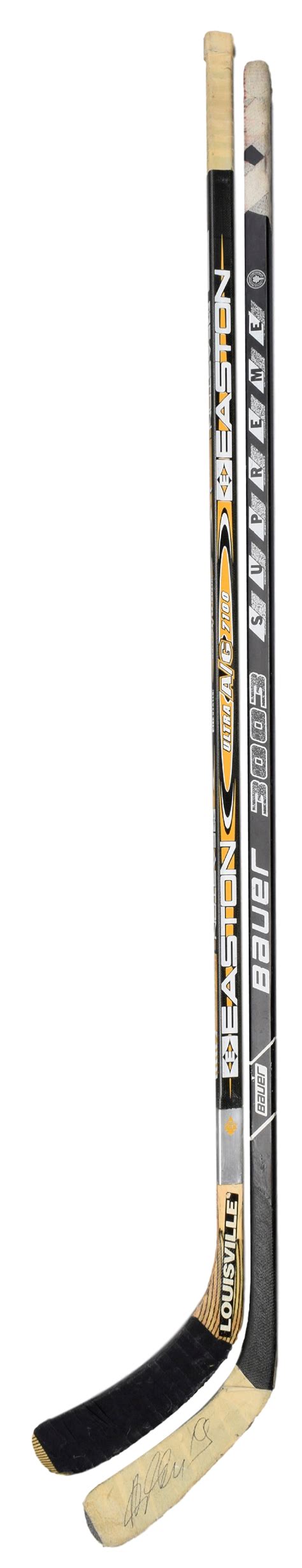 Lot Detail - Keith Tkachuk's and Alexei Yashin's Game-Used Sticks