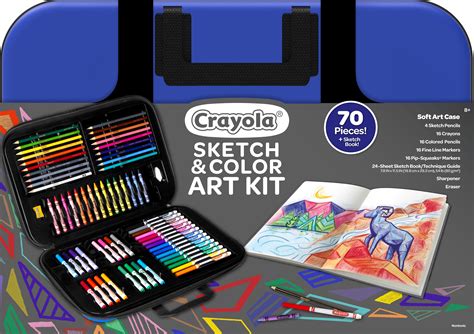 Crayola Sketch and Color Art Coloring Case 70 Pieces India | Ubuy