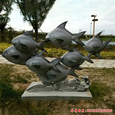 鱼不锈钢雕塑 - 卓景雕塑公司