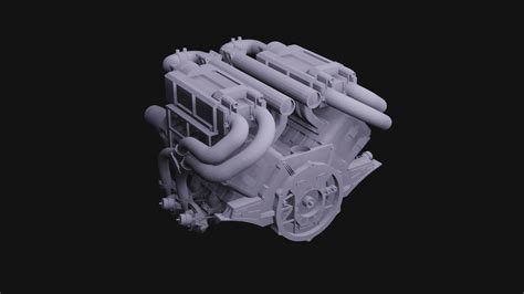 Free STL file bugatti engine・3D printable model to download・Cults