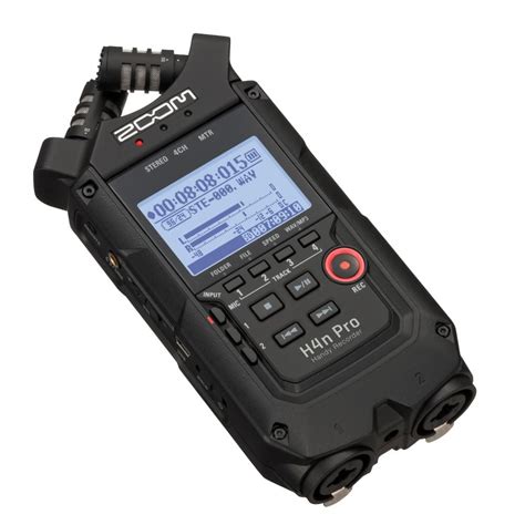 Zoom H4N Pro Portable Handy Recorder with Onboard X/Y Mic Capsule- Bla ...