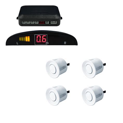 A2D Car Reverse White Parking Sensor with LED Display for Honda Brio ...