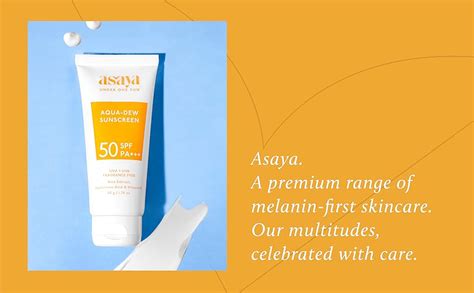 Buy Asaya Aqua Dew Sunscreen SPF 50 PA+++ | UVA/B Light Protection ...