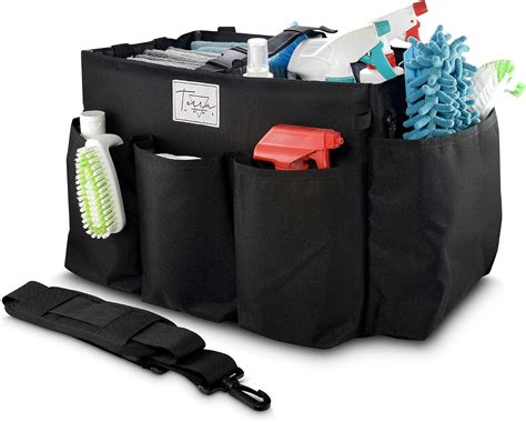 Amazon.com: TERRA HOME Cleaning Caddy Organizer w/Handle, Shoulder and ...