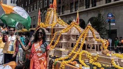 Ayodhya Ram Mandir float appears in New York parade despite protests ...
