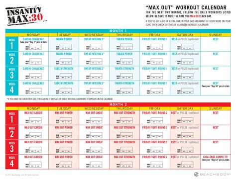 Insanity Workout Program 的图像结果