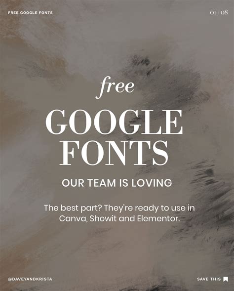 Best Free Google Fonts for Websites