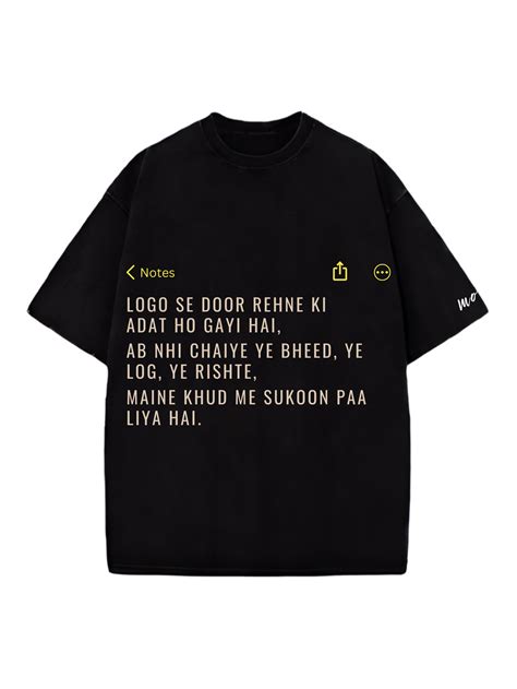 Alone Life Designed Oversized Tshirt – MOKY
