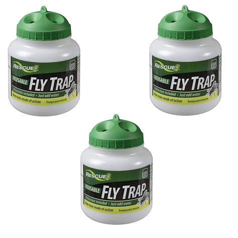 RESCUE! FTR Reusable Fly Trap - 3 Pack - Walmart.com