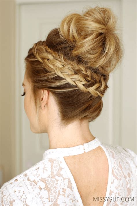 Image result for Dutch Braid Bun Tutorial