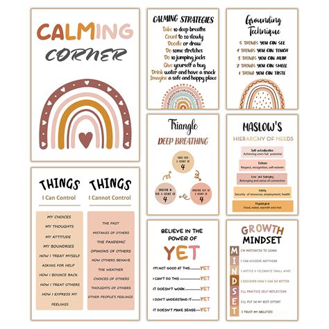 Buy 8 Boho Classroom Decor s - Boho Calming Corner Classroom s ...