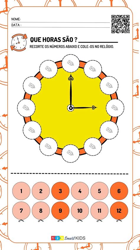 Atividades sobre Horas