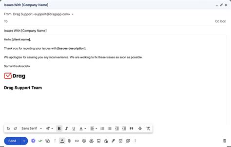 Image result for Email Writing Format for Customer