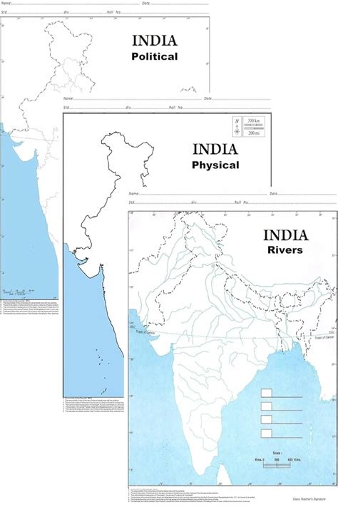 Maps for Practice | India - Political, Outline, Physical | 20 Maps each ...