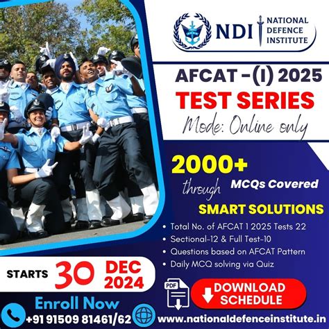 AFCAT 1 2025 TEST SERIES [Online mode] | Download PDF | NDI