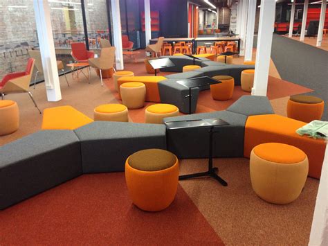 Deakin University Library - Waterfront campus - opening November 2013 - student lounge area ...