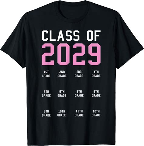 Class of 2029 Graduation T-shirt with Space for Handprints - Walmart.com