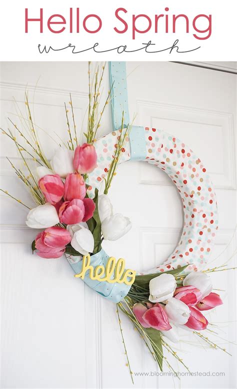 Spring Wreath DIY 的图像结果
