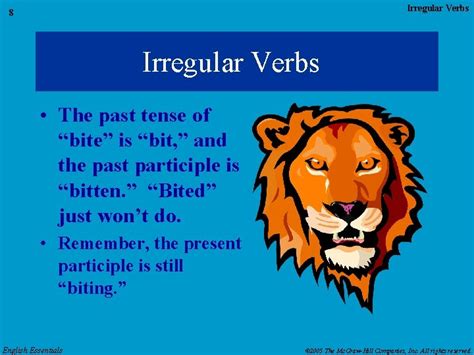 Chapter Two Irregular Verbs English Essentials John Langan