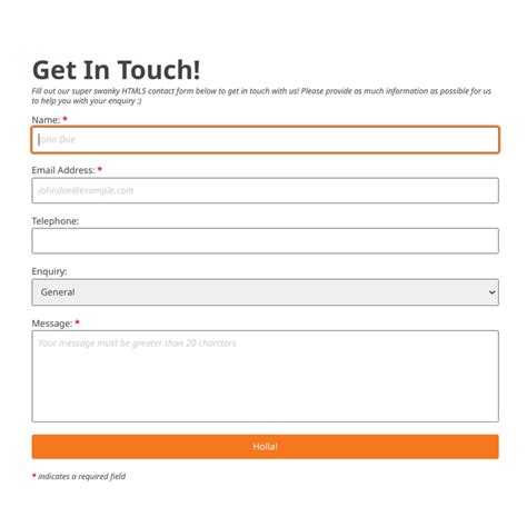 HTML5 Contact Form Design 的图像结果