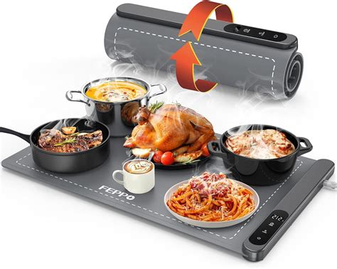 Amazon.com: FEPPO Food Warming Mat, Upgrade High-tech Graphene Heating ...