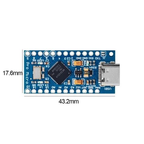 Buy Pro Micro USB C Atmega32U4 5V/16Mhz Development Board Online In ...