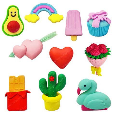 FunBlast Erasers for Kids ? 10 Pcs Rainbow Eraser, Fancy Eraser for ...