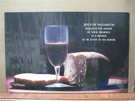 Vintage poster Last supper Jesus of Nazareth bread wine Inv#G6536 ...