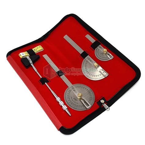 IS IndoSurgicals Goniometer with Knee Hammer and Measuring Tape -Set of ...