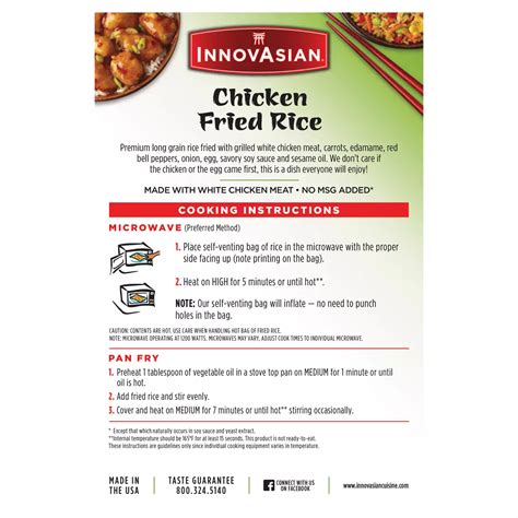 InnovAsian Frozen Chicken Fried Rice - Shop Entrees & sides at H-E-B