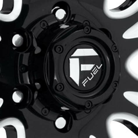 Buy 4 Fuel Off-Road Wheels Black Wheel Center Caps 5L D677 Seeker D118 ...