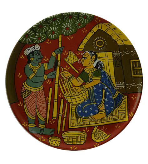 Buy Traditonal Village Cheriyal Plate- Indian folk art