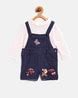 Buy Navy Blue & Pink Dungarees &Playsuits for Girls by NAUTI NATI ...