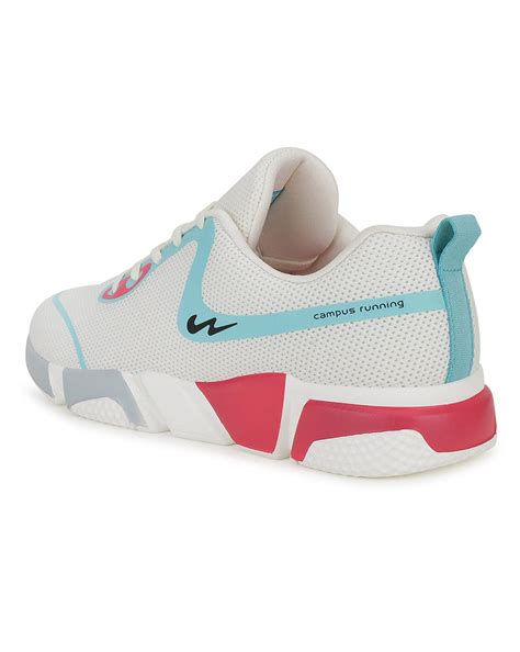 Buy Running Shoes For Women: Stacy-Off-Wht-S-Grn | Campus Shoes