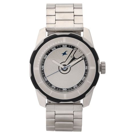 Buy Online Fastrack Quartz Analog Silver Dial Stainless Steel Strap ...
