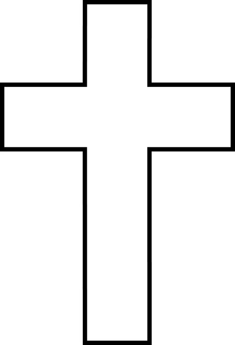 cross outline clipart - Clip Art Library