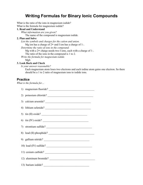 Writing Formulas for Ionic Compounds 的图像结果