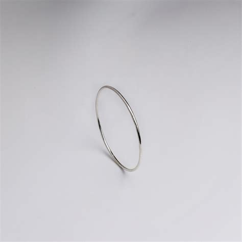 Buy Handcrafted Plain Silver Bangle - House of Aadyaa