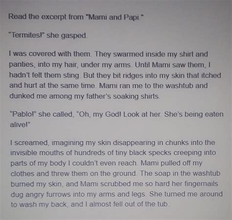 Which type of conflict is demonstrated in this excerpt? O individual vs ...