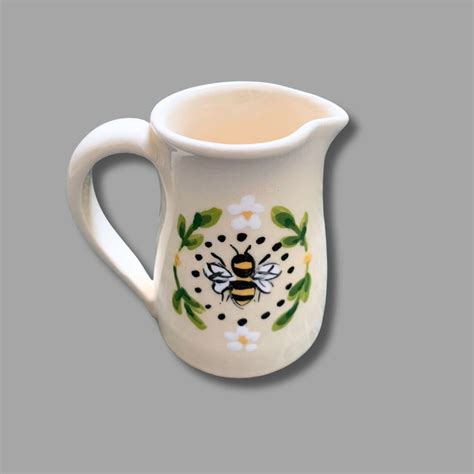 Mini Bee Pitcher – Heather Lane Pottery