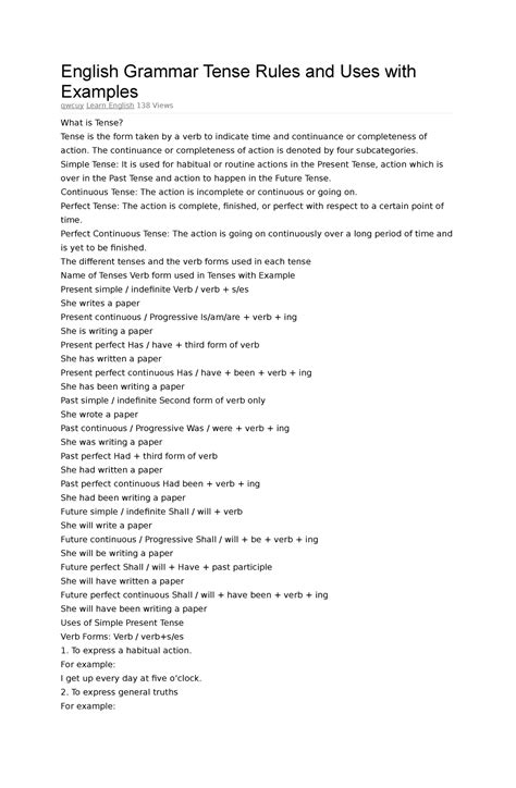 Image result for Grammar Tense Tutorial