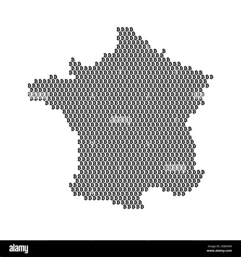 France country map made with bitcoin crypto currency logo Stock Vector Image & Art - Alamy