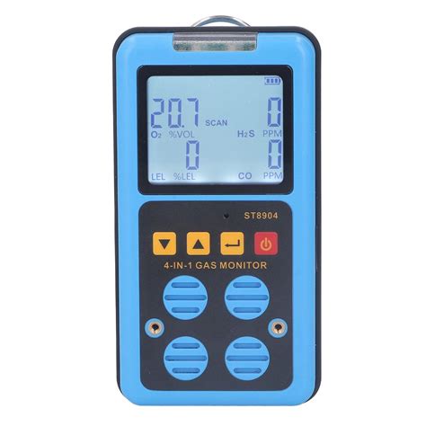 Diydeg Gas Detector, H2S, O2, CO and LEL 4 Gas Monitor with Sound Light ...