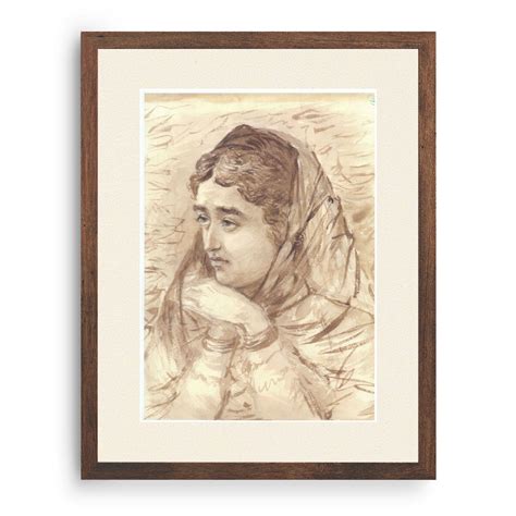 Buy Woman With Melancholy Expression by Raja Ravi Varma Paintings ...
