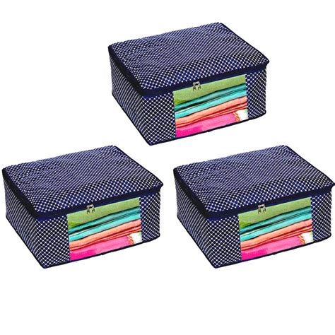 ARVANA Cotton Saree Covers Set for Closet Organizers Wardrobe Organizer ...