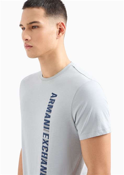 Logo Print Crew Neck Regular Fit Tshirt