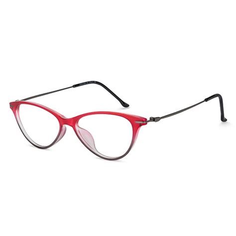 Buy Red Grey Transparent Gunmetal Black Full Rim Cat Eye Lenskart Air ...