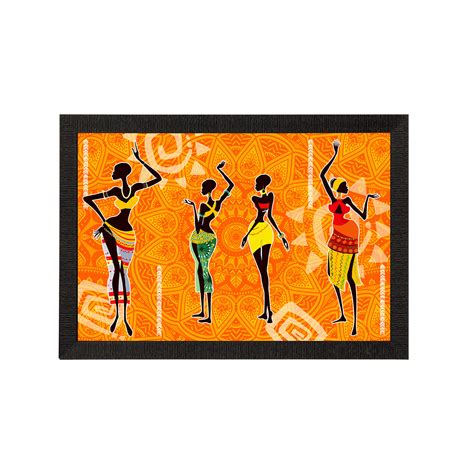 Tribal Theme Satin Matt Texture UV Art Painting - eCraftIndia Online